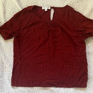 Amour Vert Deep Red Blouse